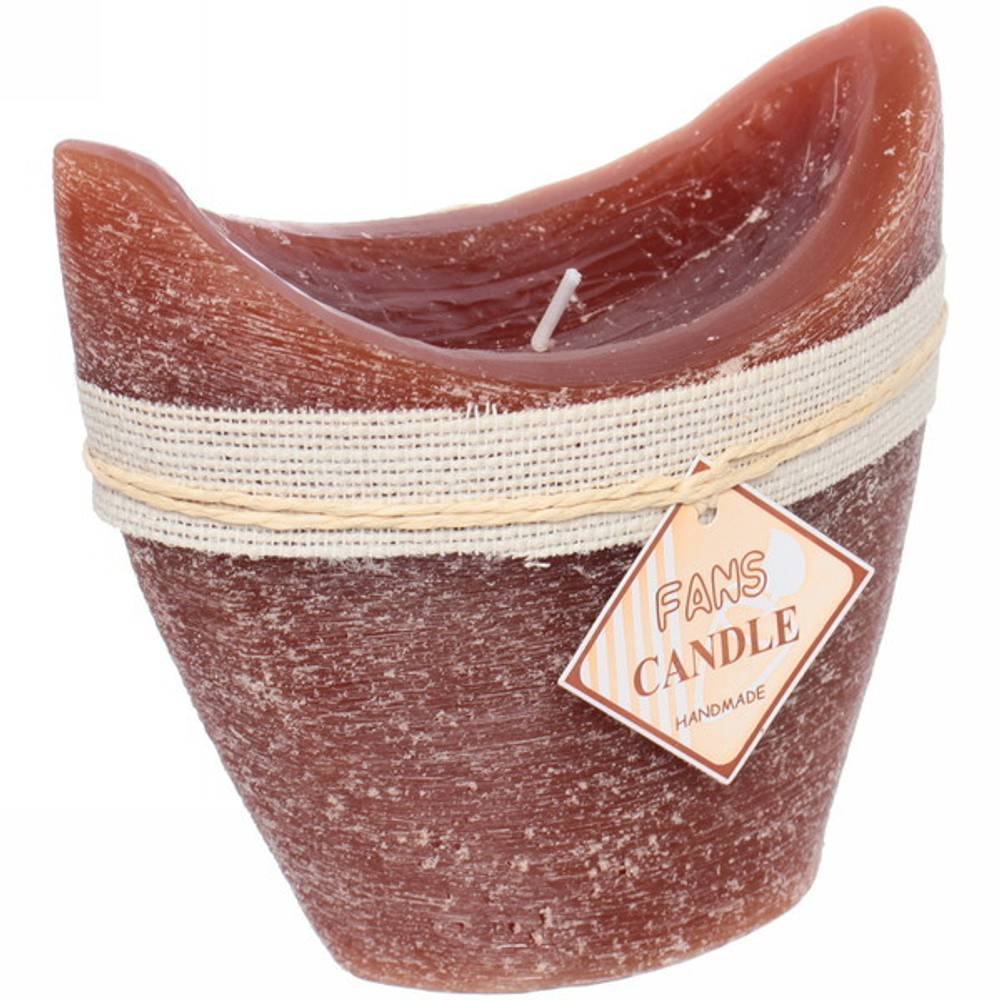 Свеча «Honey story» 13*13см цвет кофейный F-3007