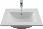 Тумба с раковиной Aquanet Алвита new 50 344131+330428 белая матовая