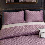 Велюровое покрывало ромб OVF002