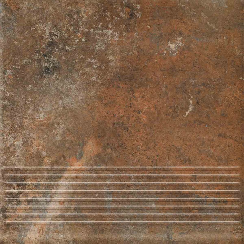 Ceramika Paradyz - Arteon Brown - Ступень с насечками рядовая 300x300