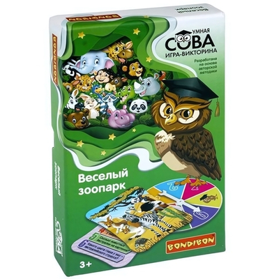 Игра-викторина Умная Сова «Веселый зоопарк» (Bondibon)