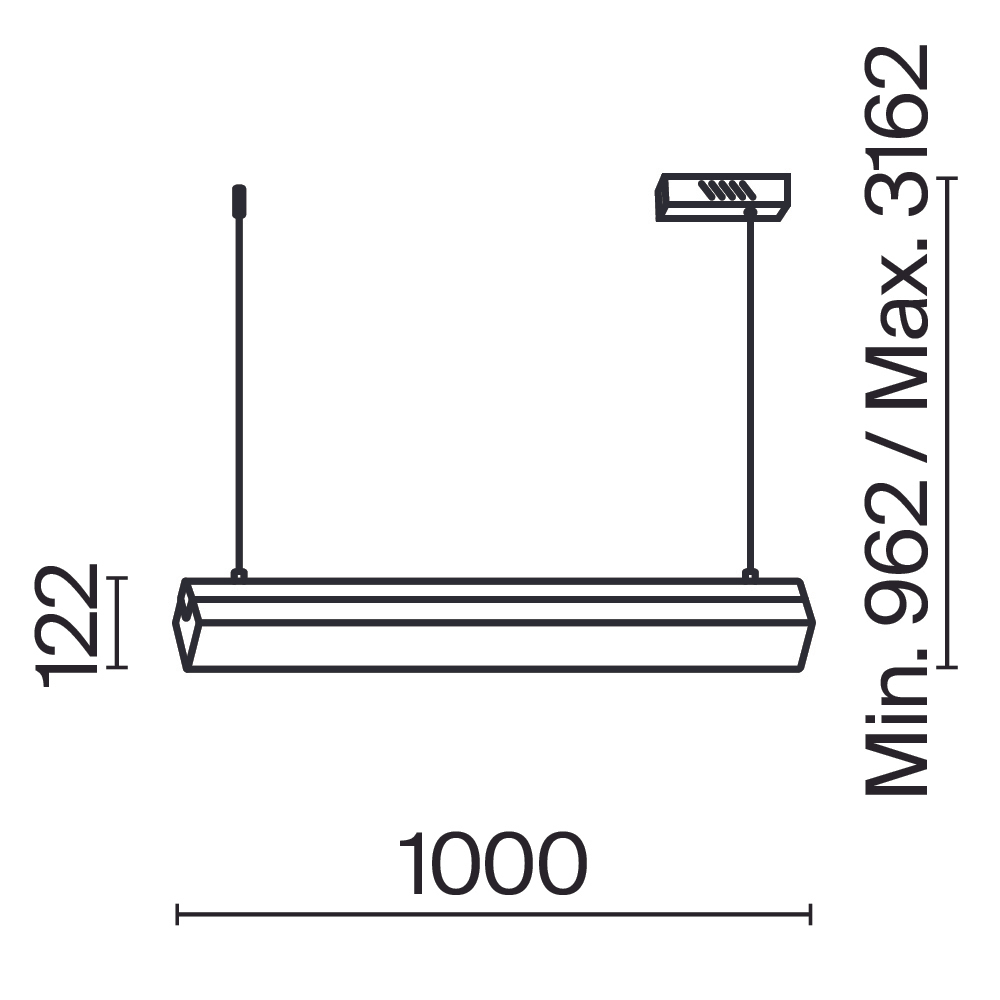 Подвесной светодиодный светильник Maytoni Petra MOD250PL-L36BS3K