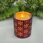 Подсвечник «Фантазия» 7*7,8 см, Красный