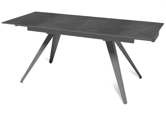 Стол "АСТИ" 120-180, керамика Armani Grey матовый , серый муар