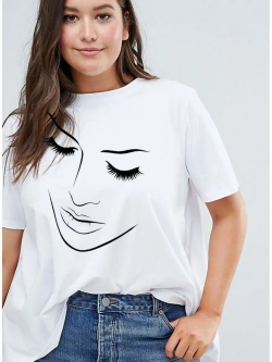 Футболка лицо девушки
