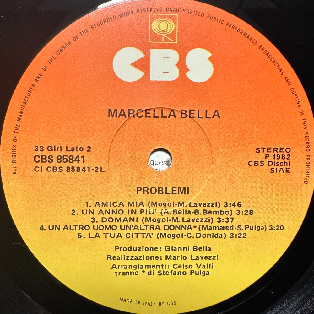 Marcella Bella - Problemi (Италия 1982г.)