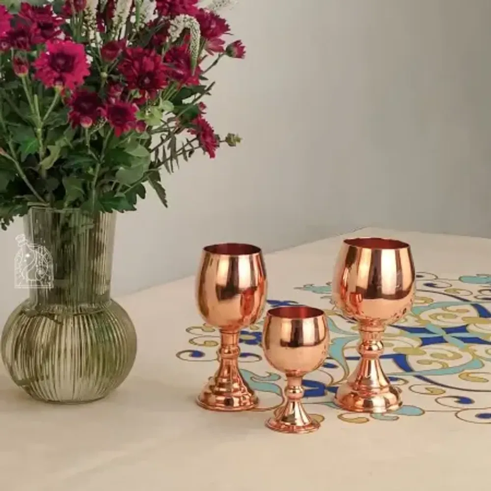 Набор из 6 медных кубков ручной работы Exirmes 30220375 Иран Набор из 6 медных кубков ручной работы Exirmes 30220375 Иран