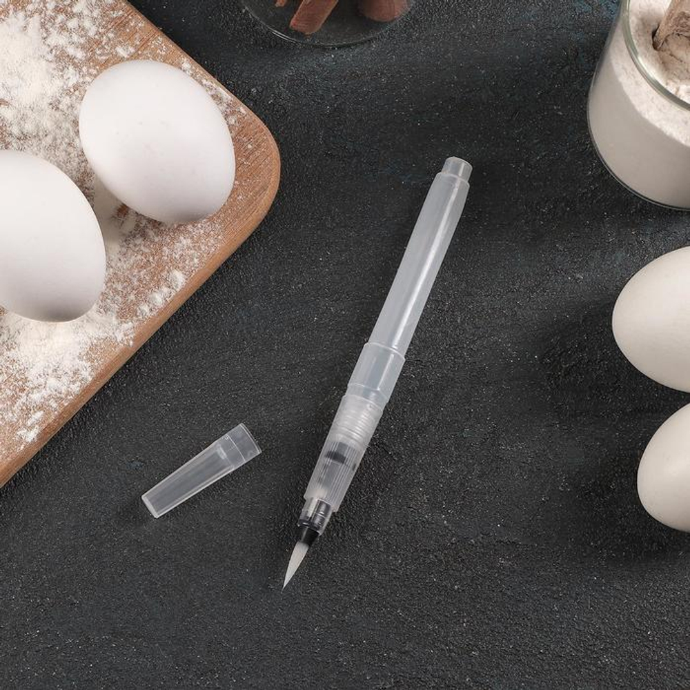 Кисть кондитерская с резервуаром для красителя 15,5х1 см