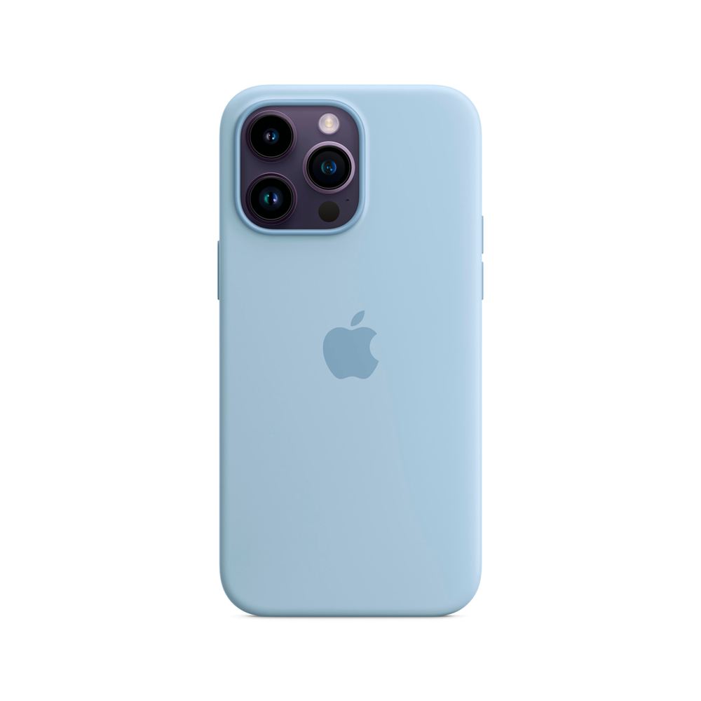 Силиконовый чехол с поддержкой MagSafe Apple Silicone Case для iPhone 14 Pro Max, Sky (Чистое небо)