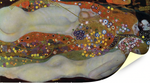 Картина для интерьера Водяные змеи, художник Климт, Густав, печать на холстеНастене.рф