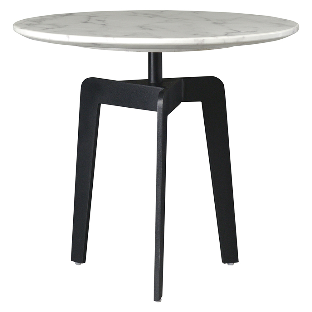 Столик чайный Berg Nilsen 50см мрамор/черный