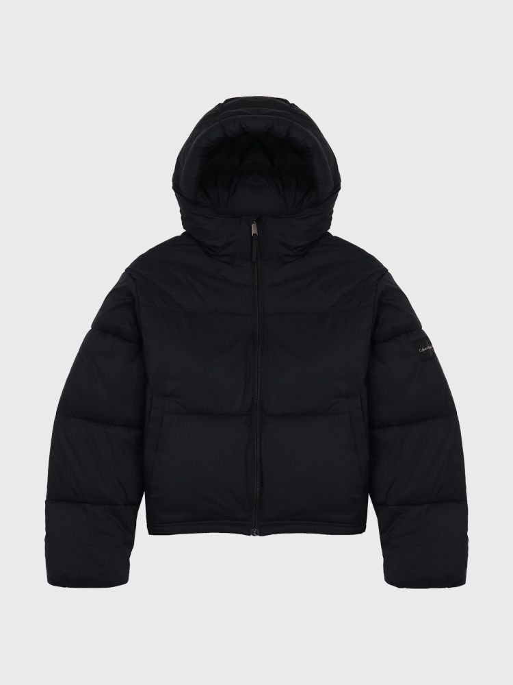 Утепленная куртка Calvin Klein Jeans Short Hooded Puffer Black Beauty - M