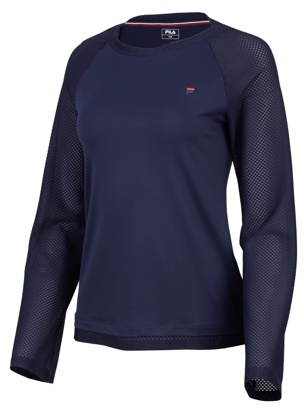 Женская теннисная футболка (dł. Рукава) Fila Gracie Longsleeve - navy