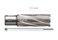 Твердосплавное корончатое сверло BDS Maschinen, Ø19х55 мм, арт. HKL-019