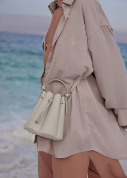 POLENE СУМКА NUMERO HUIT MINI, ЦВЕТ МЕЛА