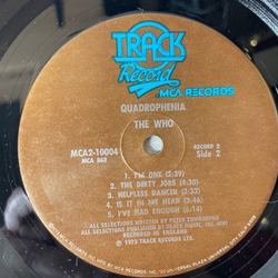 Винтажная виниловая пластинка LP The Who Quadrophenia (США 1973)