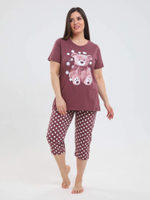 Пижама х/б бриджи+футболка УБФ0038