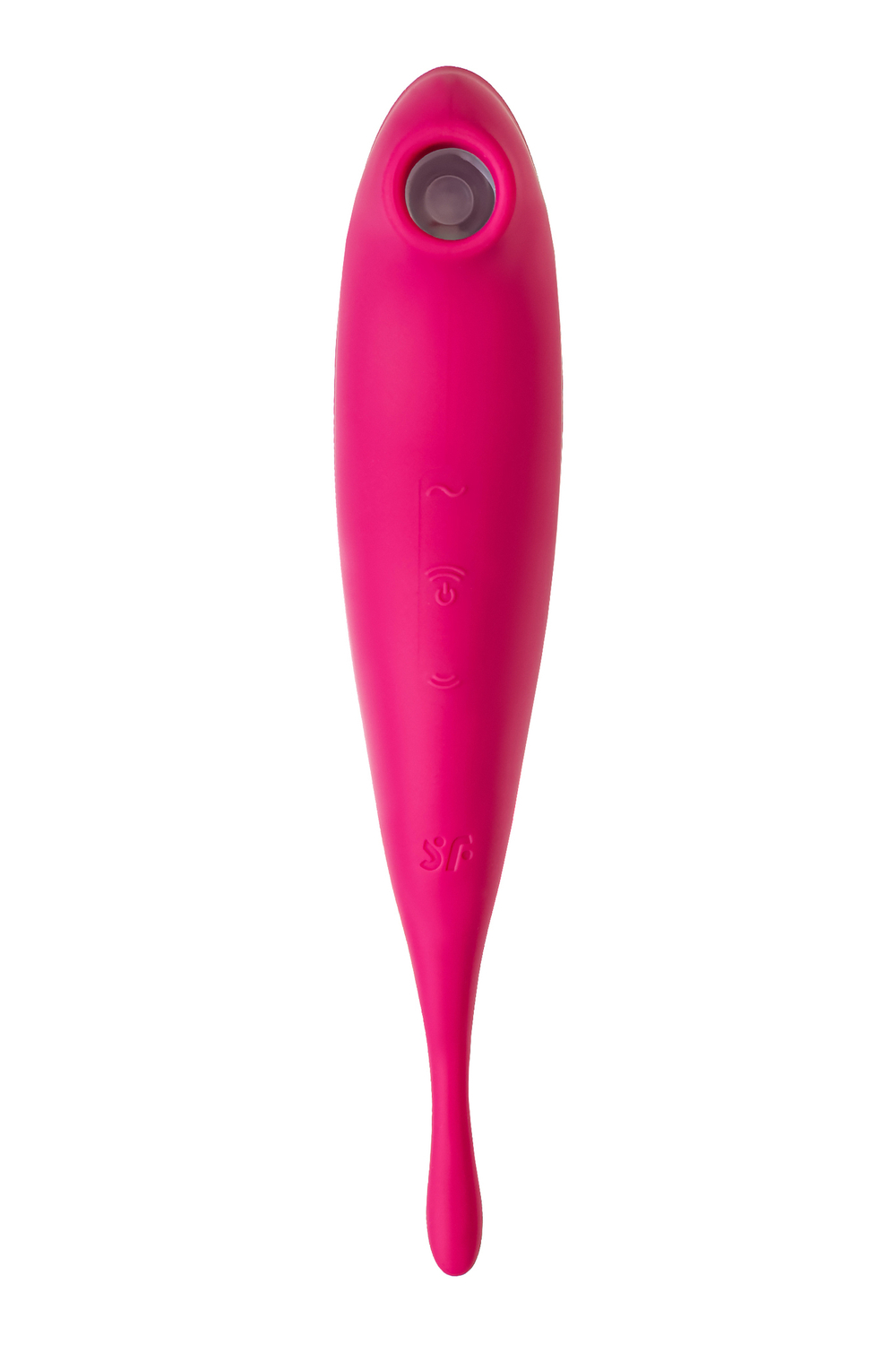 Точечный вибратор с вакуумной стимуляцией Satisfyer Twirling Pro Connect App, силикон, красный, 20см