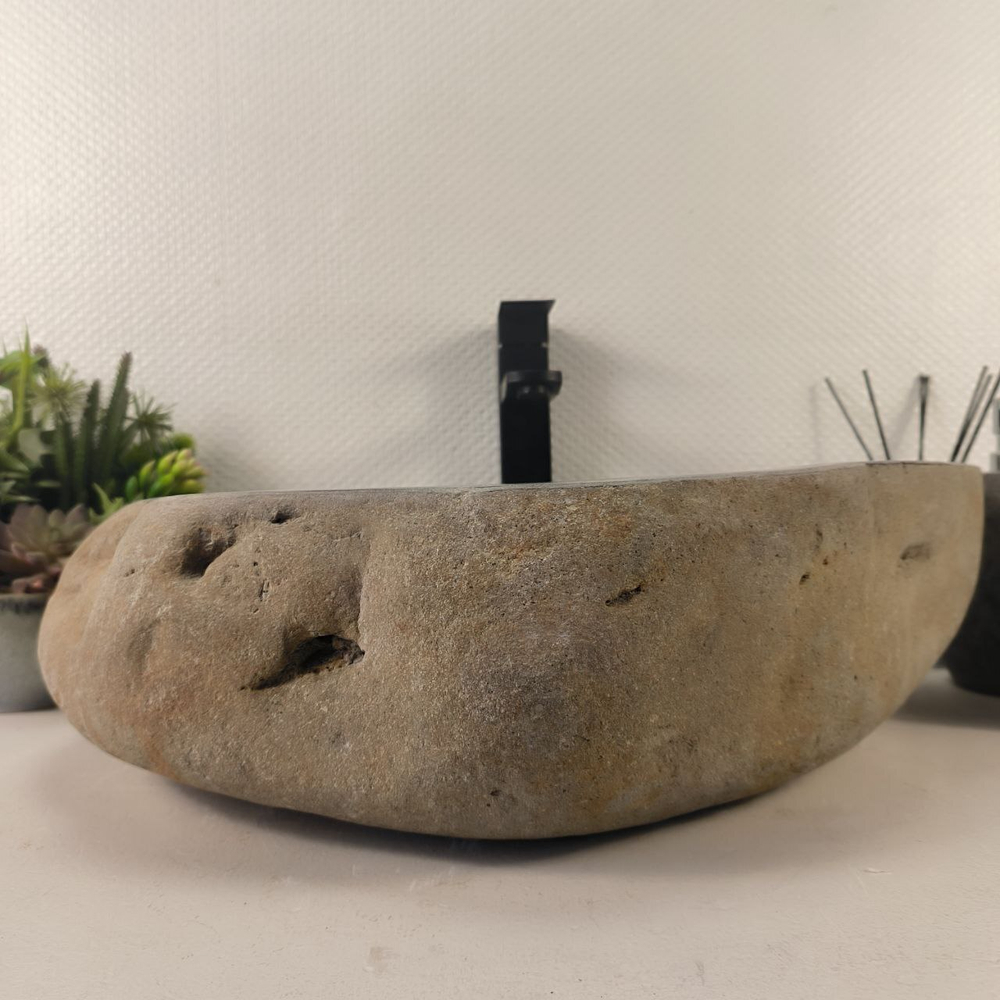 Раковина из речного камня RS-65581 55*44*15