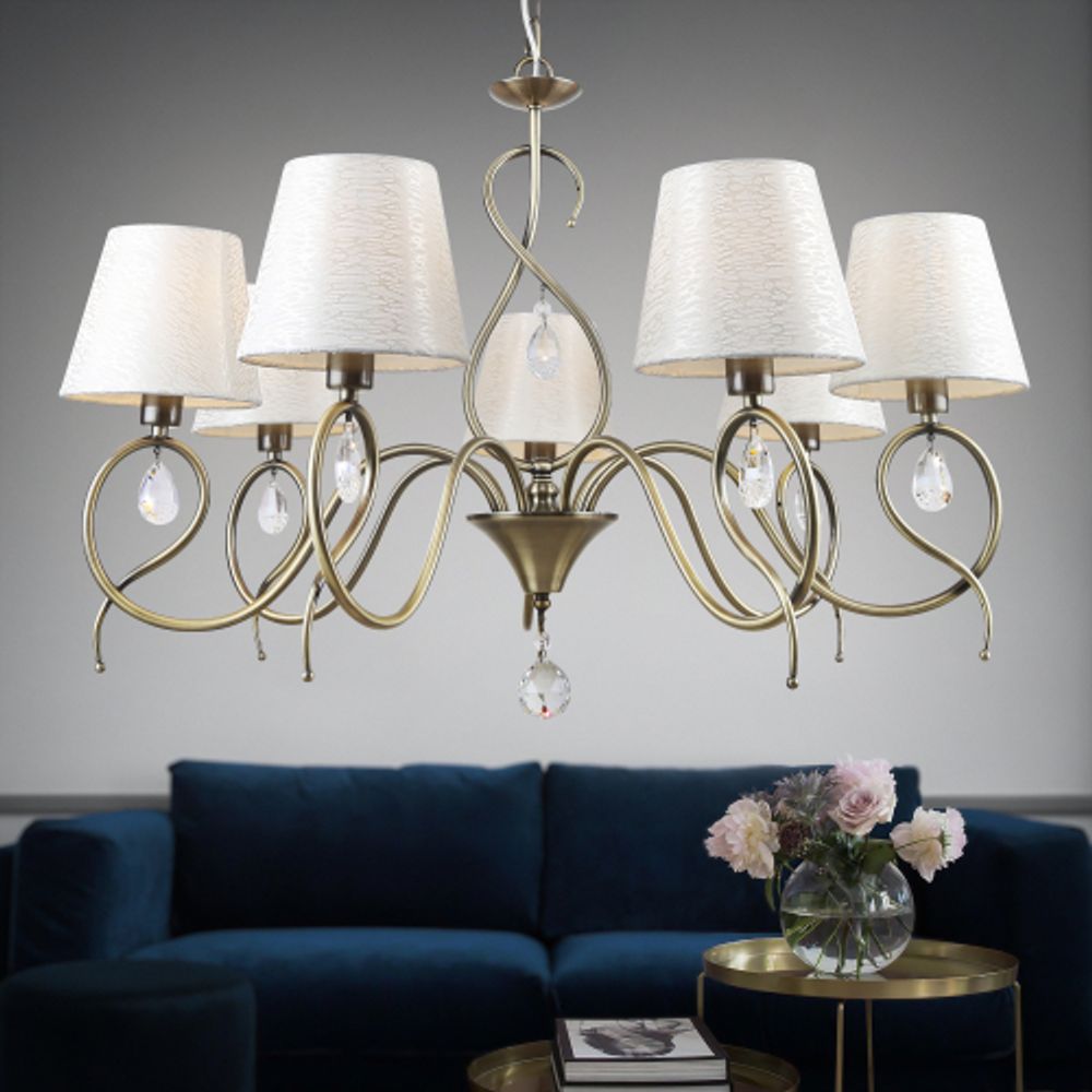 Люстра Rivoli Beatrix 2067-307 7 х Е14 40 Вт классика | Rivoli