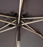 Зонт профессиональный Ø2.5 м Scolaro Lido Titanium, титан, антрацит