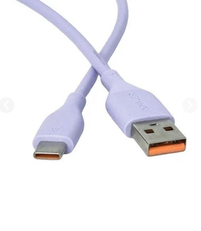 Кабель Anker USB-A to USB-C, 6A, 1m фиолетовый (Violet) A8001