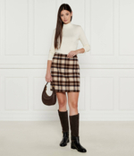 Хлопковая юбка Weekend MaxMara - коричневый(251060726)