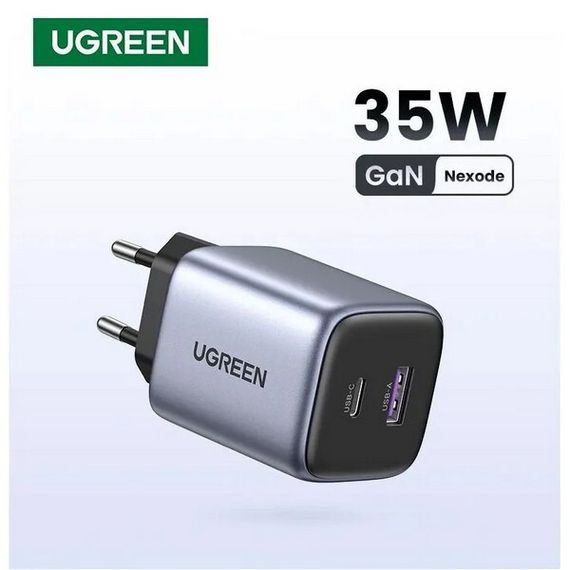 Сетевое зарядное устройство Ugreen CD350 Nexode 35W USB-A - USB-C (15539) серый