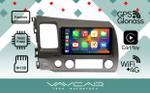 Магнитола для Honda Civic 2005-2012 (левый руль, рамка 9)- Vaycar VA20-0044 на Android 13, 8-ядер, 4G SIM-слот