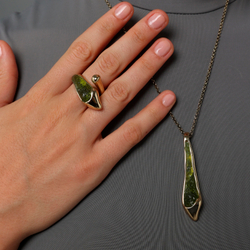 Кольцо Лист