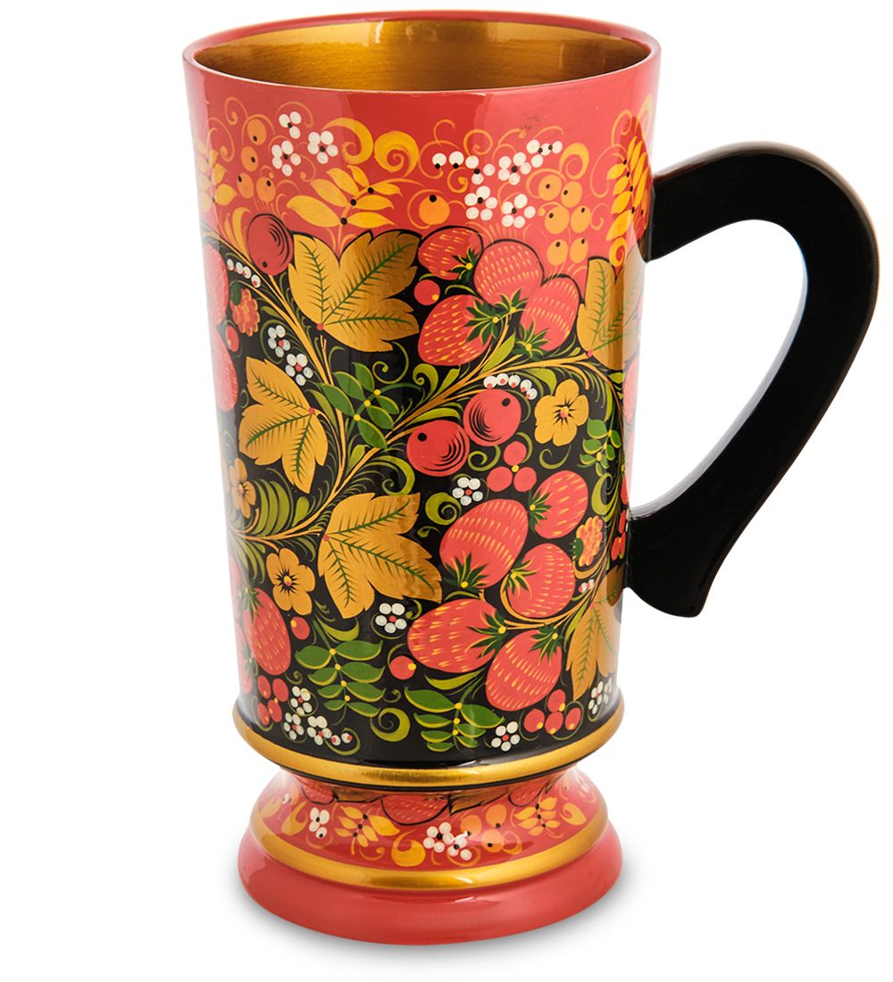 Народные промыслы ХЛ-034/1 Кружка «Трапезная» 200х100 (Хохлома)