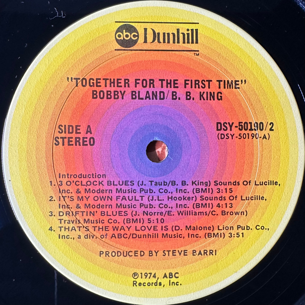 B.B. King & Bobby Bland ‎– Together For The First Time... Live 2LP (США 1974г.)