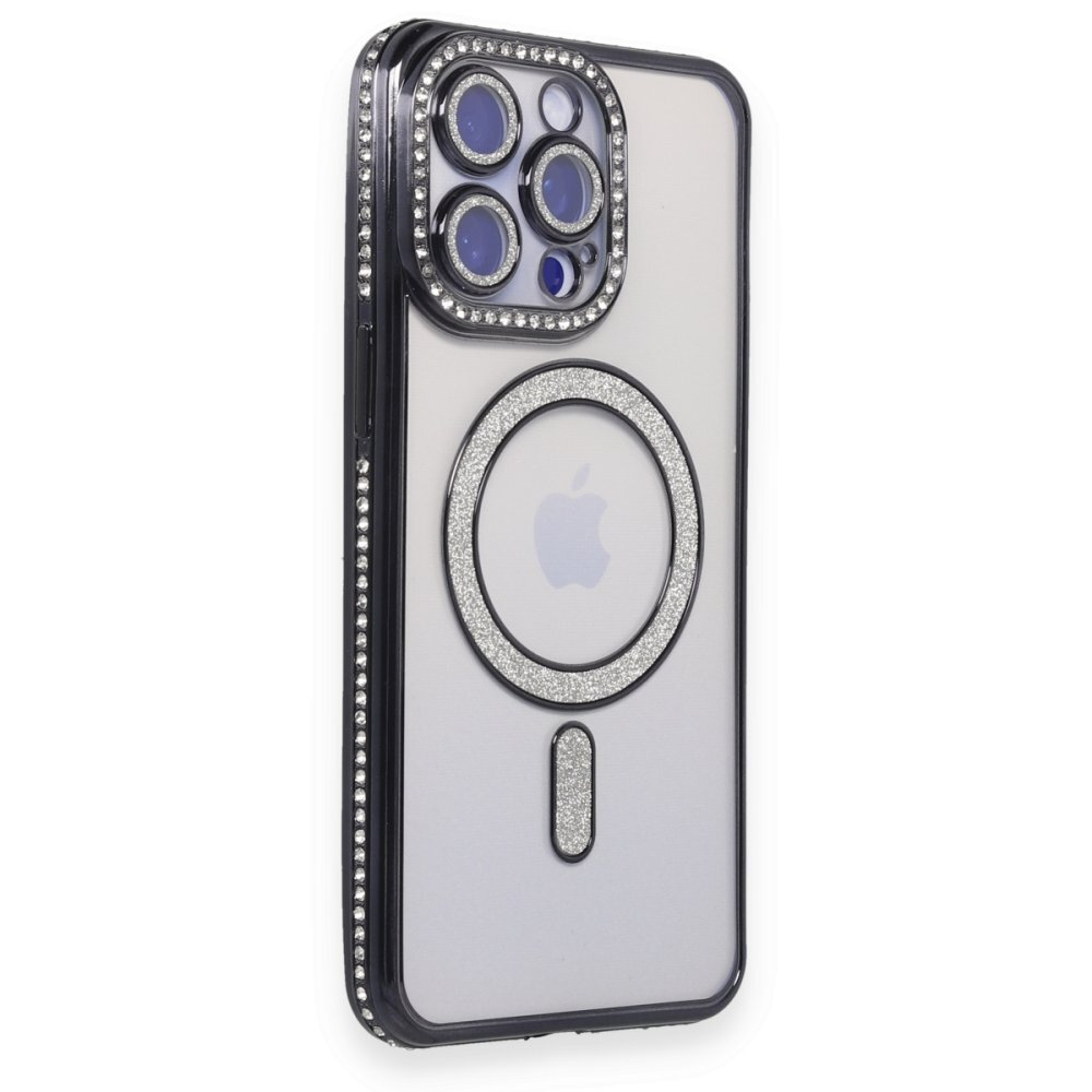 Чехол со стразами, защитой камеры, и сверкающим MagSafe iPhone 14 Pro