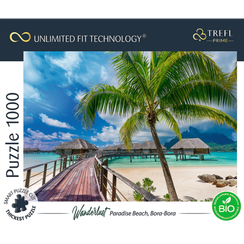 Puzzle "1000 UFT" - Paradise Beach, Bora-Bora_FSC Mix 70%