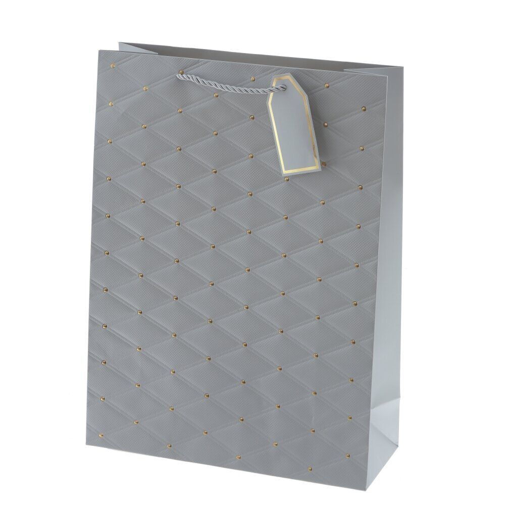 GAEM Пакет подарочный L (бумага 210г/м2, блок 12шт), L31 W12 H42 см, 4в.