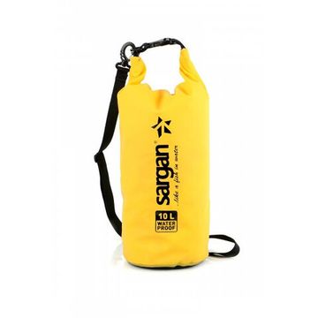 Гермомешок Sargan Престиж-10 с 1 лямкой желтый-черный 10 л