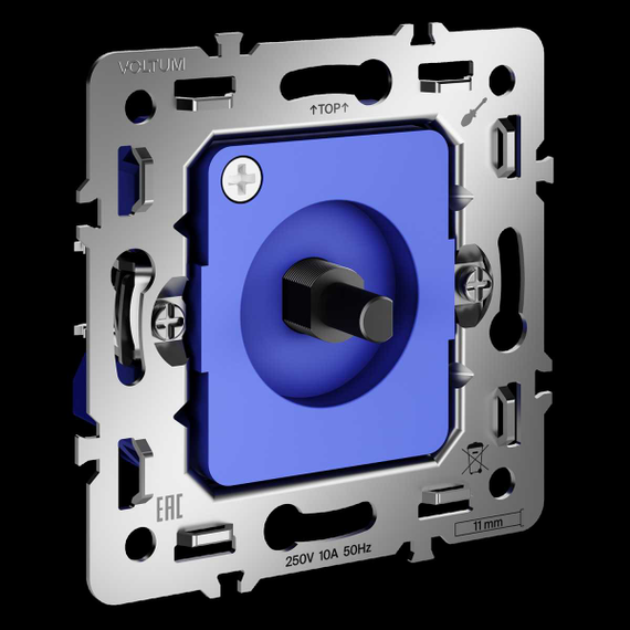 Механизм светорегулятора поворотно-нажимного 600 Вт S70 Voltum VLS0703M