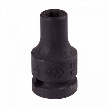 KING TONY (253504M) Головка торцевая ударная шестигранная 1/4", 4 мм
