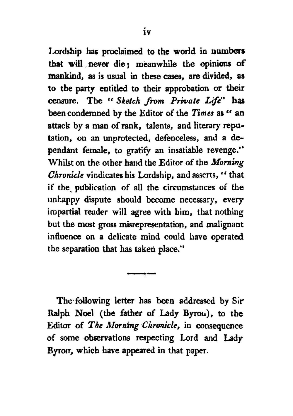 Poems on his domestic circumstances | B.G. Byron