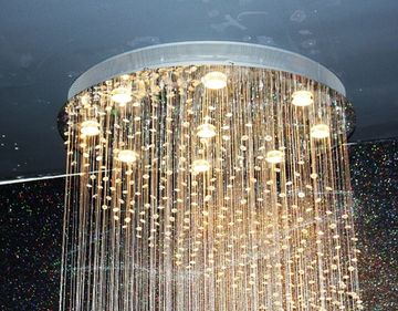 cristal  cascade chandelier  11-09  by Cristallino