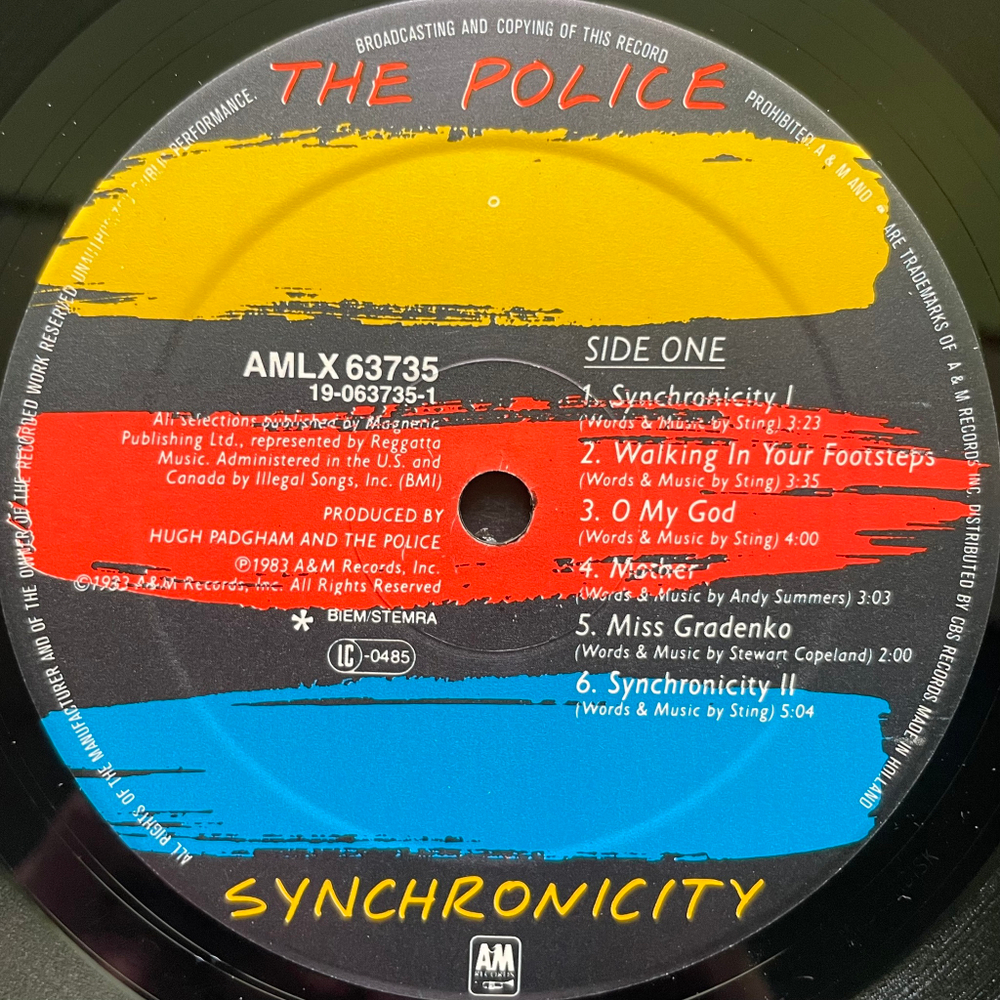 The Police ‎– Synchronicity (Голландия 1983г.)