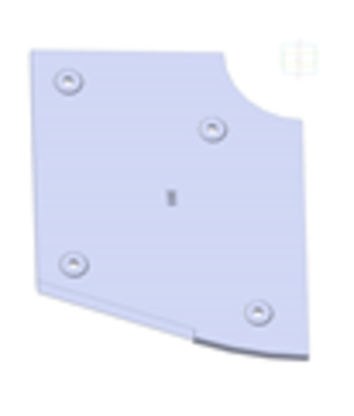 Бронелист торцевой левый (203) К160 М039 L (24485)