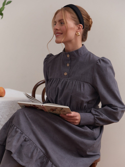 Платье с оборками