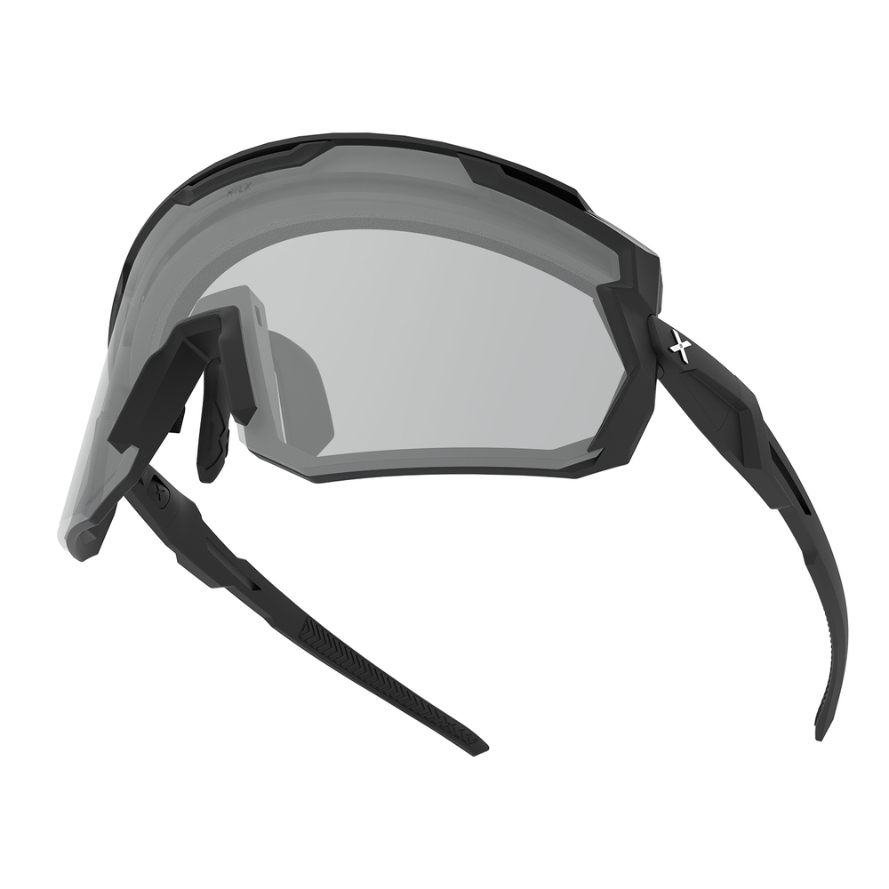 Спортивные очки с диоптриями HILX Samurai / Matt Solid Black / Black Polarized Lens + Clear Lens