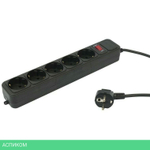 Сетевой фильтр PC Pet AP01006-3-BK черный