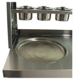 Фризер для жареного мороженого Foodatlas KCB-2Y (контейнеры, стол для топпингов, 2 компрессора)