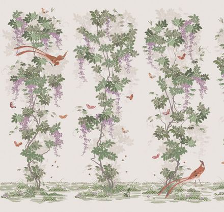 Панорама Шинуазри: райский сад панно