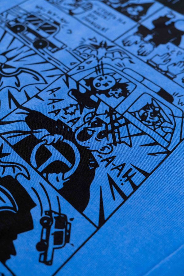 Лонгслив Clown Comics синий - фото 5