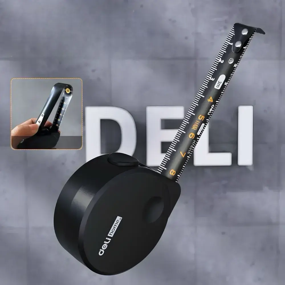 Рулетка строительная Xiaomi Deli Home (5 метров), рулетка из карбоновой стали