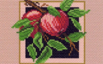 "Салфетка с яблоками"-0949 канва с рисунком